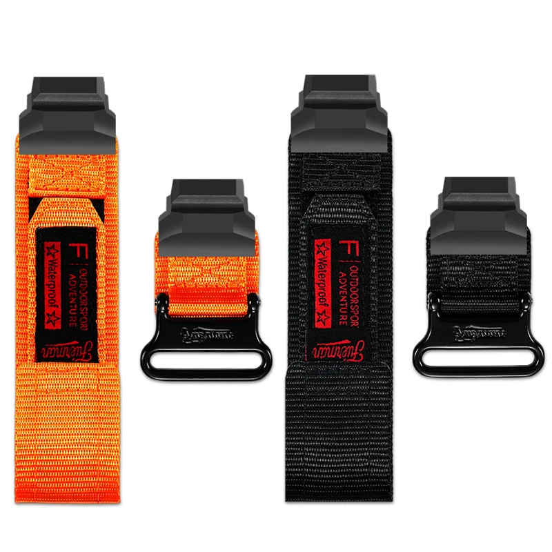 لساعة كاسيو جي شوك الرياضية الذكية 3475 GBD-H1000 سلسلة تعديل حزام قماش النايلون اكسسوارات للرجال الأسود