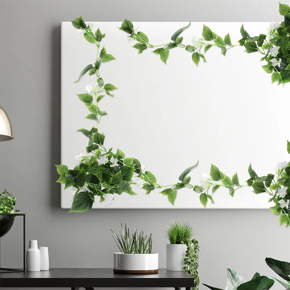 

2pcs High Simulation Artificial Flower Vine Decorative Garland for Indoor Wall Hanging Fake Vines No Maintenance Easy