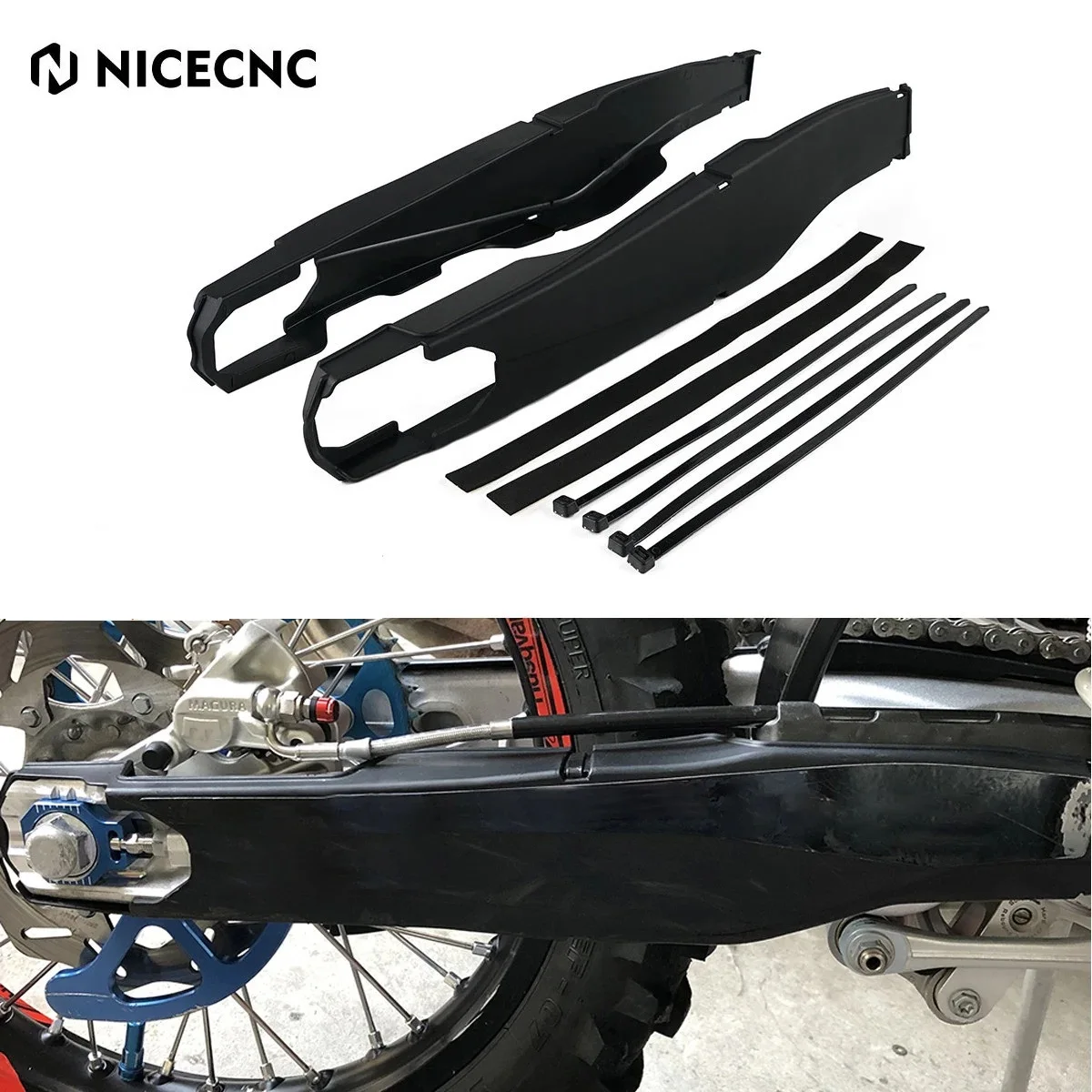 For GasGas EC300 EC250 2021-2023 Husqvarna TE300 2014-2023 KTM 125 150 250 300 450 SX XC 2013-2022 Motorcycle Swingarm Protector