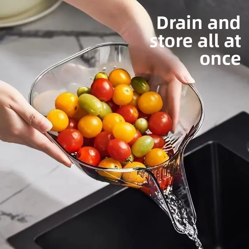 Home Multi-functional Drain Basket Sink Kitchen Sink Strainer Basket Strainer Sink Washing Basket Organizer Drain Fruit Strainer