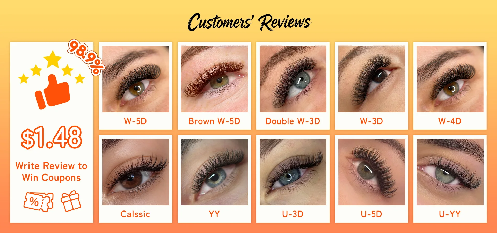 8 Stück/Box LUKATME Vorgefertigte Fächer YY W-Form Curl D/M 7-15mm Mix-Stil YY 4D 5D 6D 7D Großhandel Falsche Wimpern Zubehör Braune Wimpern – Detail 16