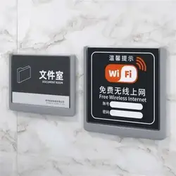 5pcs 149*64mm Office Business Door Sign Holder | Plastic Wall Mount Name Plate Holder, Flat Sign Holder Reusable