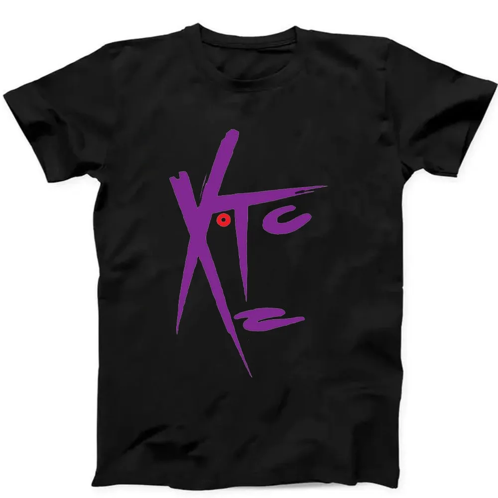 XTC Drums and Wires New Wave Rock Music Gift Black T Shirt Fashionable and Casual Combed Cotton Short Sleeved Round Neck T-shirt