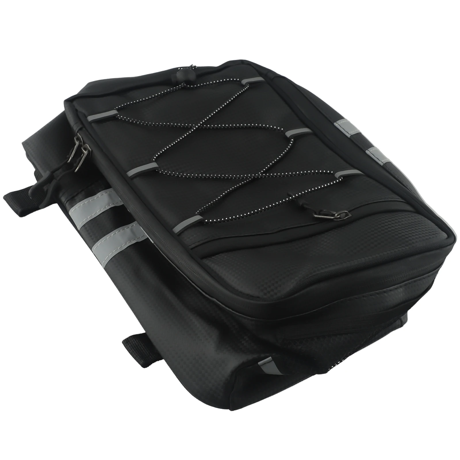 8L Large Capacity Motorcycle Bag Waterproof Bicycle Rear Rack Trunk Bag Pannier Motorbike Rear Folding Luggage Compartment Parts