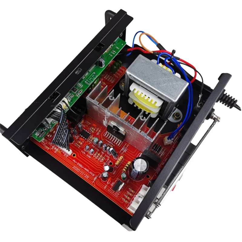 

600W AC 110V Bluetooth Amplifier 2CH HIFI Audio Stereo Power AMP USB FM Radio Amplifier With Remote Control US Plug