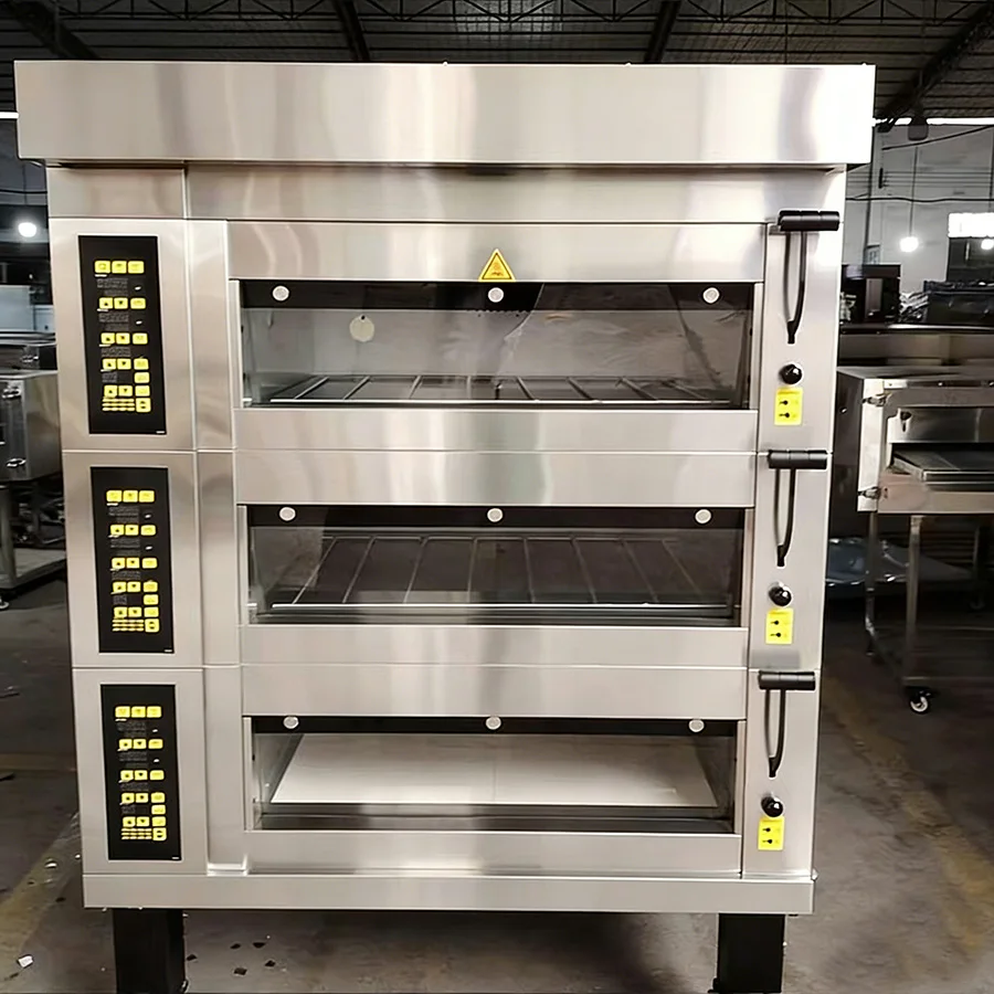 * / * Luxury European Deck Oven & Heavy Duty European Bread Oven CE Certified Digital Panel for Baking Bread Cake Croissant