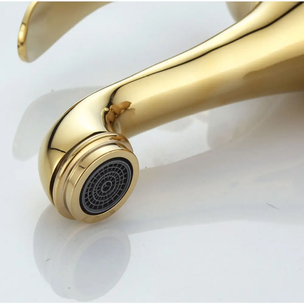 Decorative Antique Brass Bathroom Faucet Luxury Gold Jade Handle Basin Mixer Tap European Style Vessel Sink Faucet