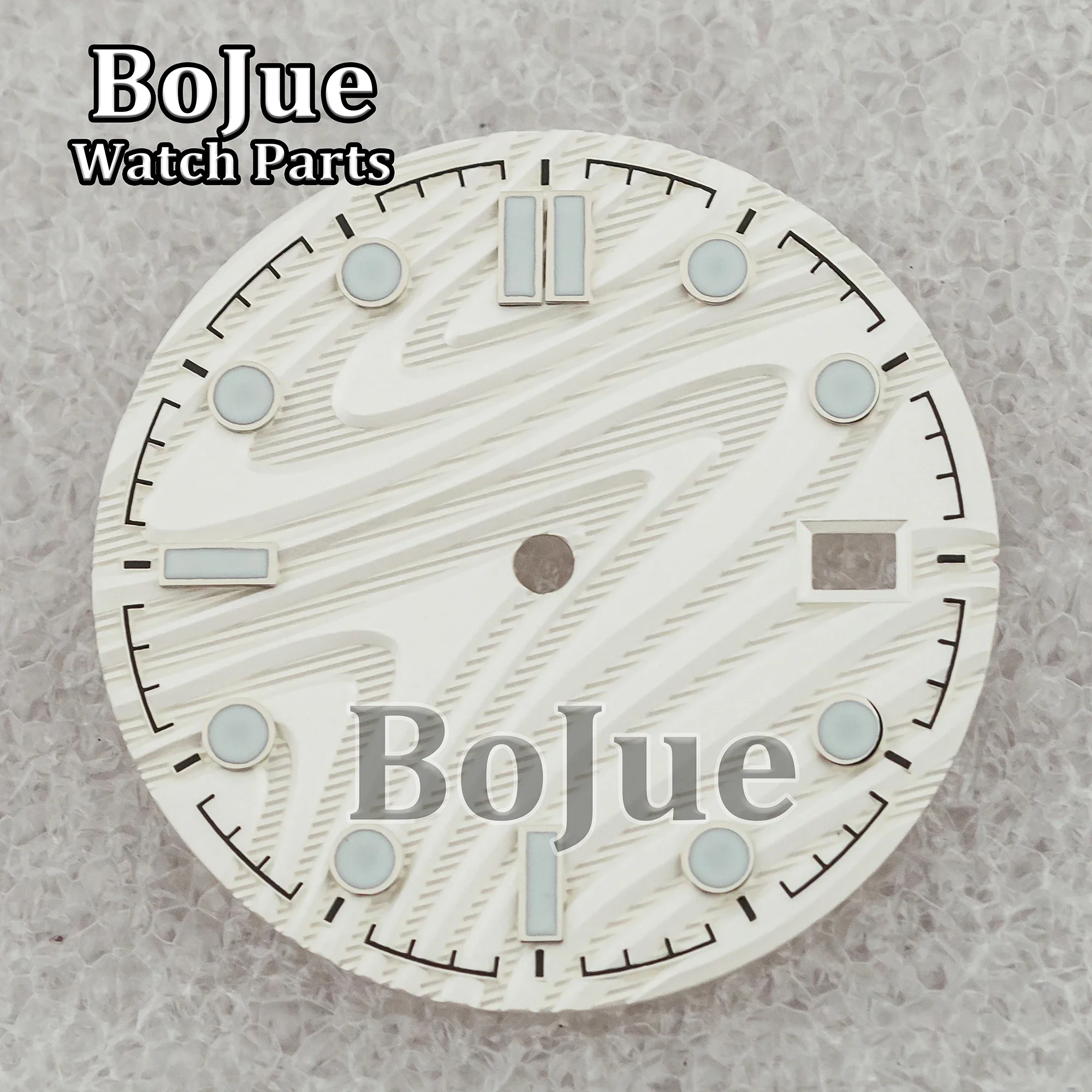 New Wave Dial 31mm NH35 Watch Dial Hands Needles Pointers Face for Seamaster 300 NH35 NH36 Movement Watch Accessories Replace