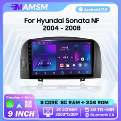 MAMSM Android 13 Car Radio For Hyundai Sonata NF 2004 - 2008 Multimedia Video Player Navigation Stereo GPS 4G Carplay Autoradio