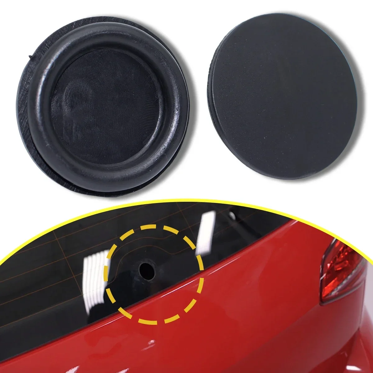 For Skoda Peugeot Nissan Honda Renault Jeep Car Rear Windshield Wiper Delete Bung Grommet Seal Blade Rubber Waterproof Plug Cap