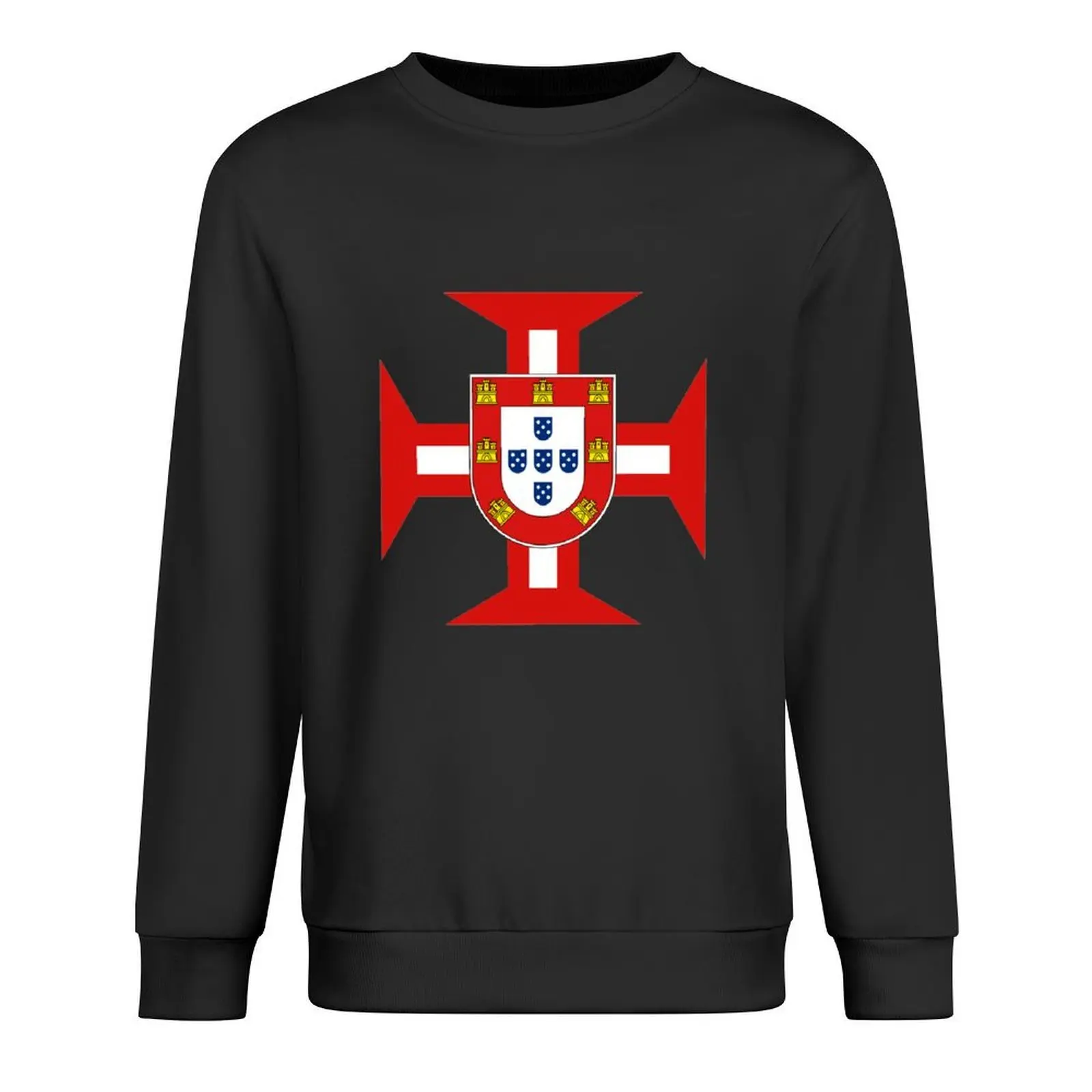 

Portuguese Templar Cross with Shield Pullover autumn korean style clothes blouse korean clothes oversize sweatshirts