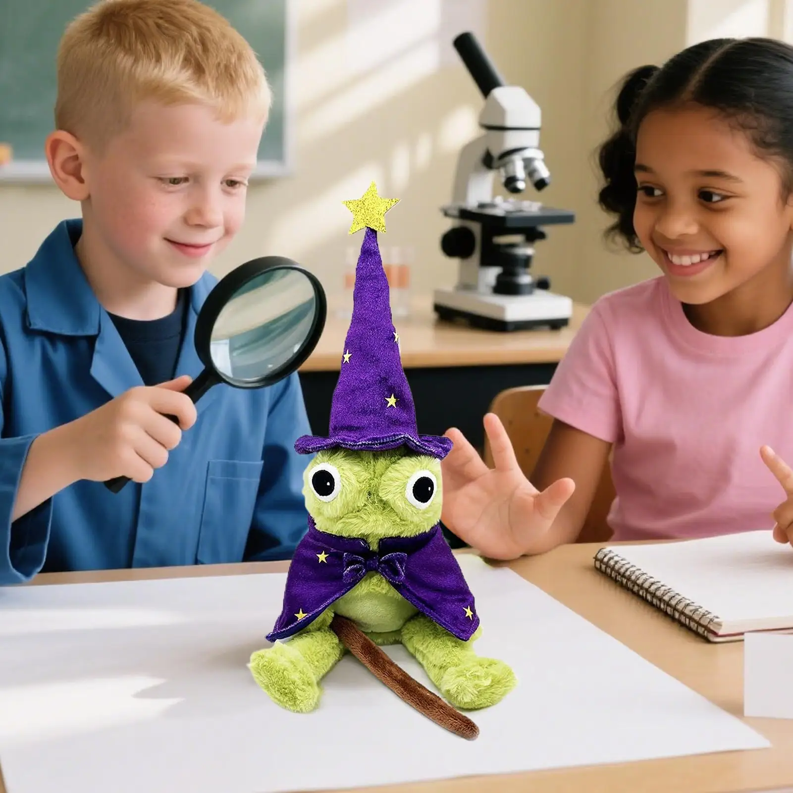 

Для Moonlight Manor Frog Wizard плюшевая лягушка мягкая лягушка плюшевая игрушка с плащом мягкая коллекционная подушка игрушка на Рождество, день рождения