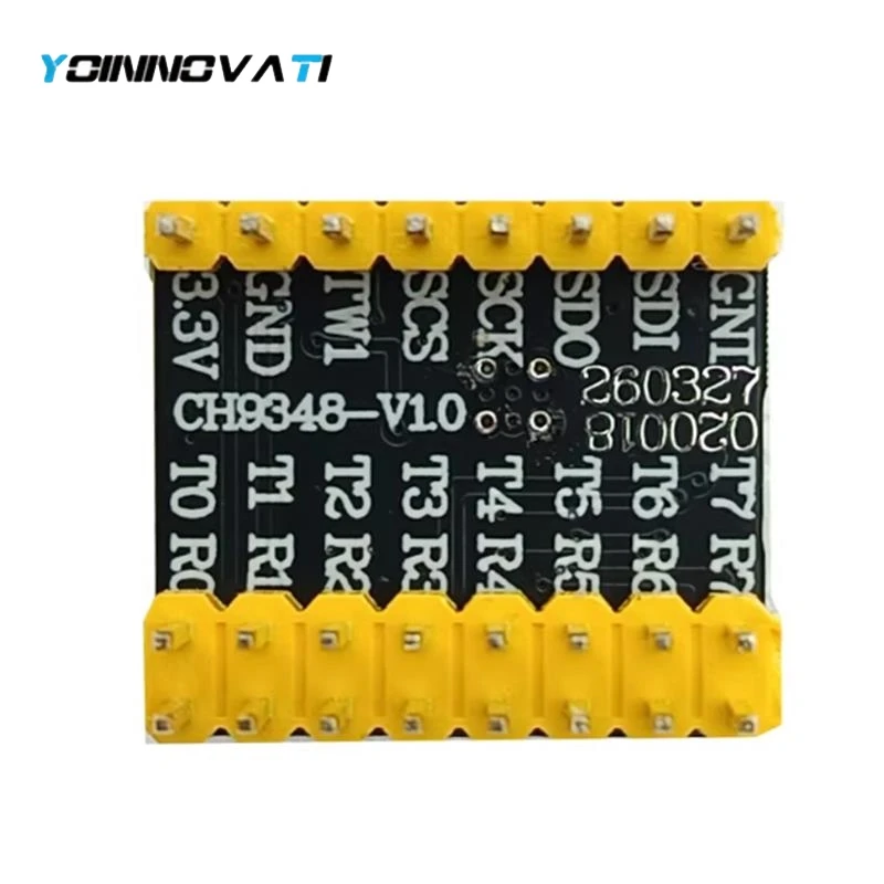 1PCS CH9438F SPI to 8 UART Serial Port Module, USB to Multi-Serial Adapter Board, High Speed Serial Expansion Module