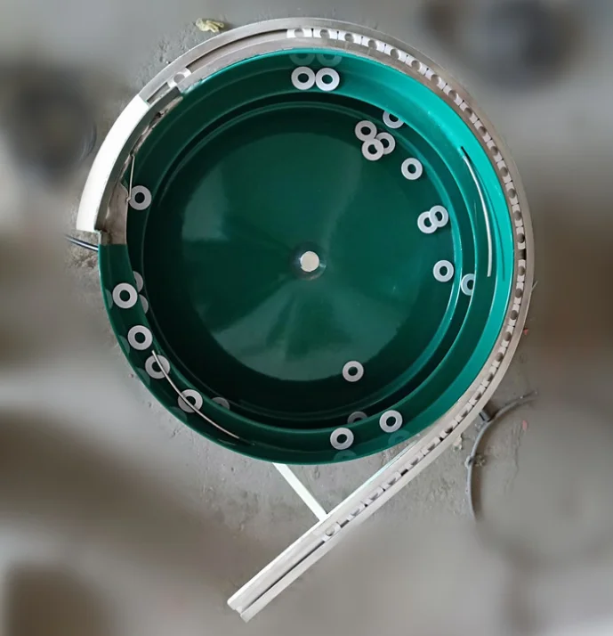 Vibrating Plate for Bottle Stopper Automatic Feeding with Plastic Spraying Vibratory Bowl Feeders
