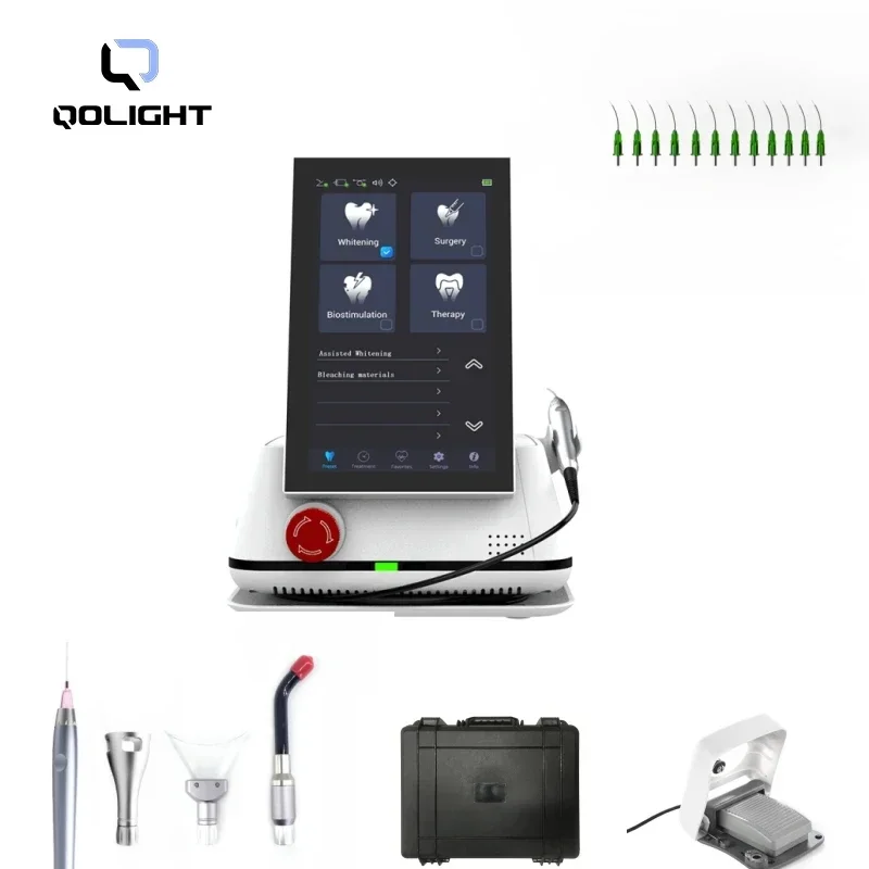 Laser à diode portable dans la dentisterie, 650nm, 980nm, propordes tissus mous, parodontie, endodontie, traitement buccal