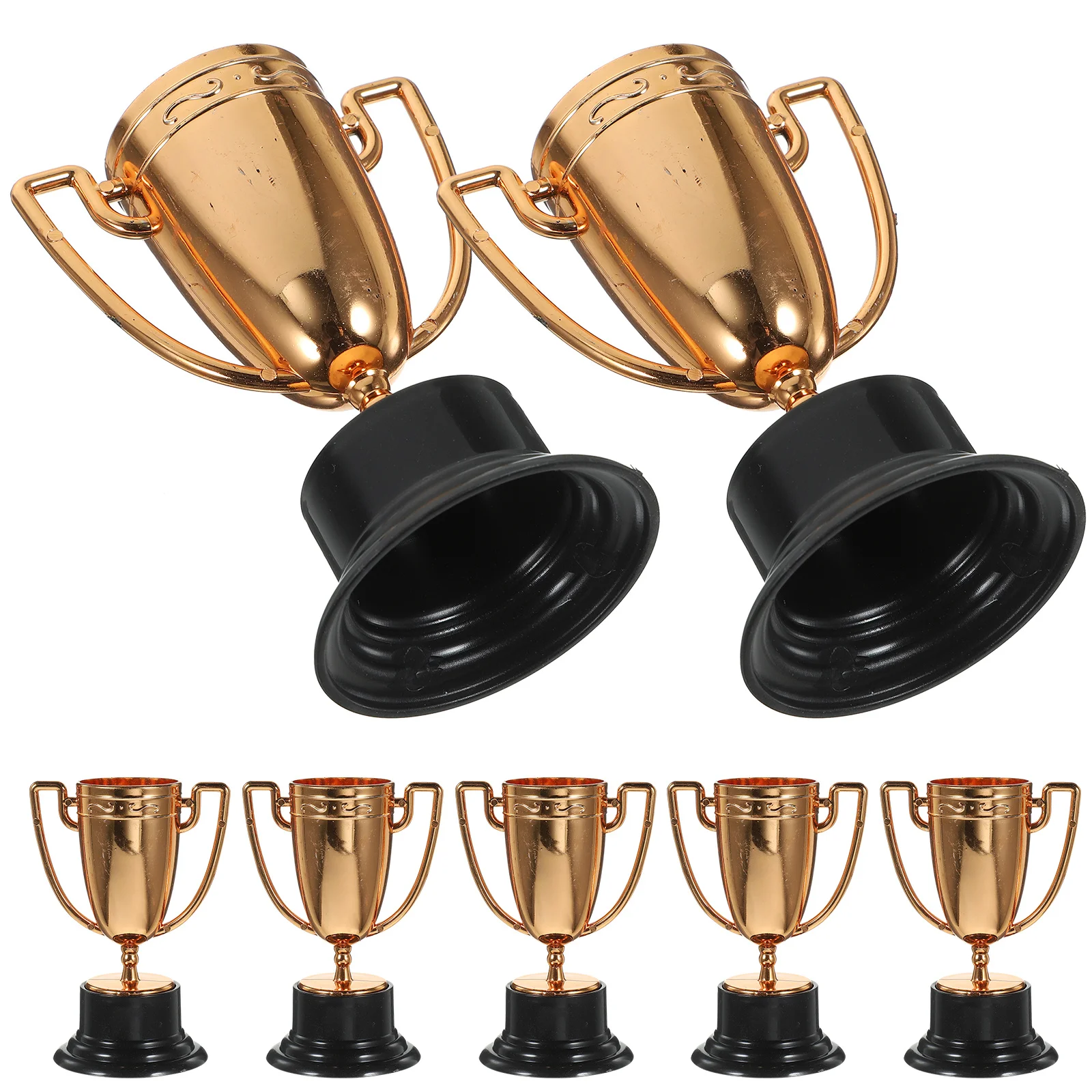 

10pcs Mini Trophies for Kids Lightweight Award Decorations Gold Silver Bronze Cup Party Prizes Classroom Rewards Memorabilia