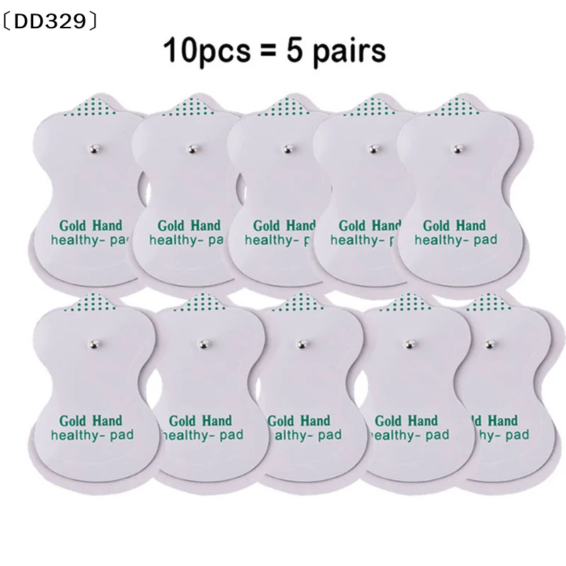 10 Stück Elektrodenpads für physikalische Therapie, wiederverwendbare Einheitspflaster, Massagegerät〔DD329〕