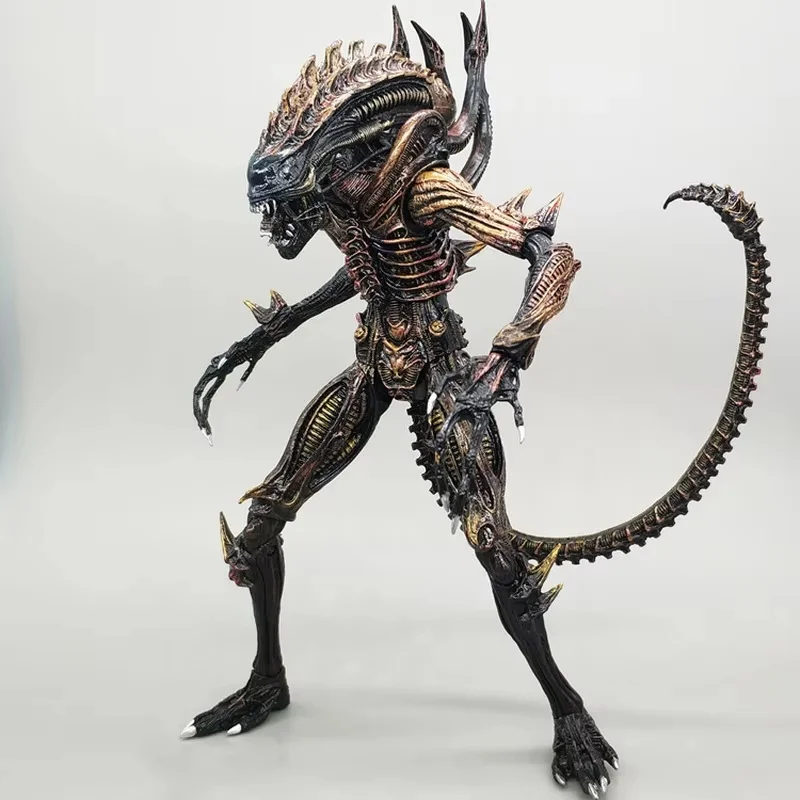 In Stock  Alien Queen Dog Alien Movable Xenomorph Action Figure Aliens Vs Predator CollectibleToy Model Gifts