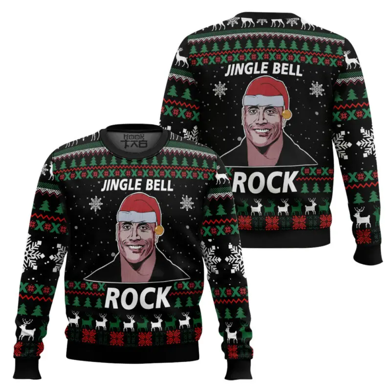 

Men's The Rock Ugly Sweater Simple Fashionable Versatile Breathable Moisture Wicking Durable Suitable For Christmas Parties