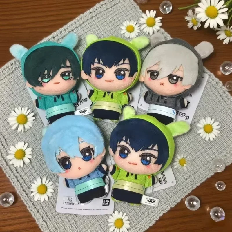 新オリジナルバンダイ 10 センチメートルブルーロックカジュアルバニー vol.1 & vol.2 Isagi Yoichi ナナセ人形ふわふわマウメットペンダントキーホルダーキーリング gif