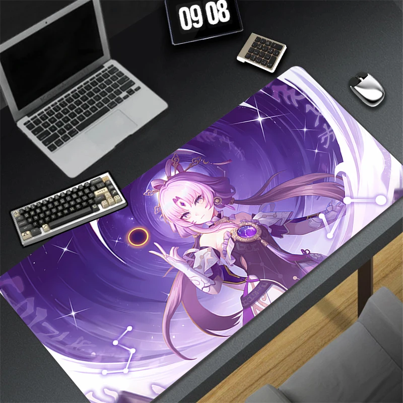 Computer Gaming Accessories Mousepad Office PC Mouse Pad H-honkai Star Rail Fu Xuan Keyboard Pad Desk Decoracion Anime Desk Mat