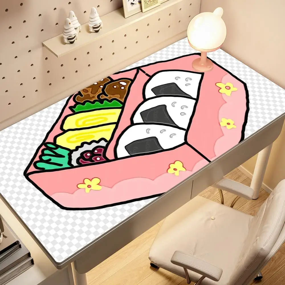 

Ланч-боксы и коврик для мыши суши, милый HD настольный коврик, расширенные коврики для игровой клавиатуры, большой коврик для геймерской мыши 90x40 см XXL