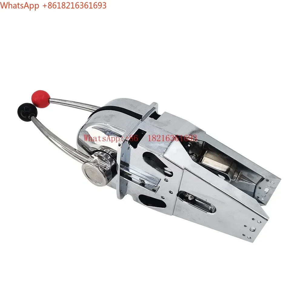 2026 Limited Offer American Double Handle Throttle Head Stainless Steel Marine Controller Manipulator Throttle Cable Desktop
