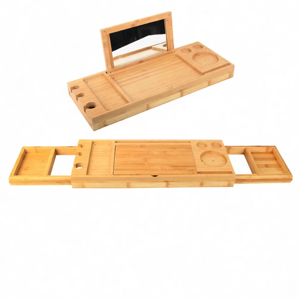 Rak Bak Mandi Modern dari Bamb - Home Essentials Bathroom Accessories ulasan dan harga