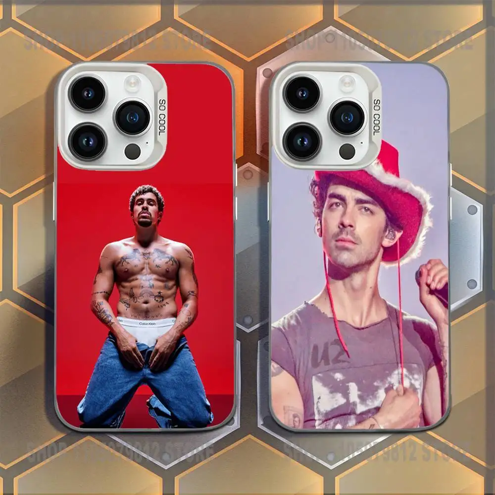 

Jonas B-Brothers Phone Case For iPhone 16,15,14,13,12,11,Mini,Pro,E,MAX White Candy Matte Shockproof Cover