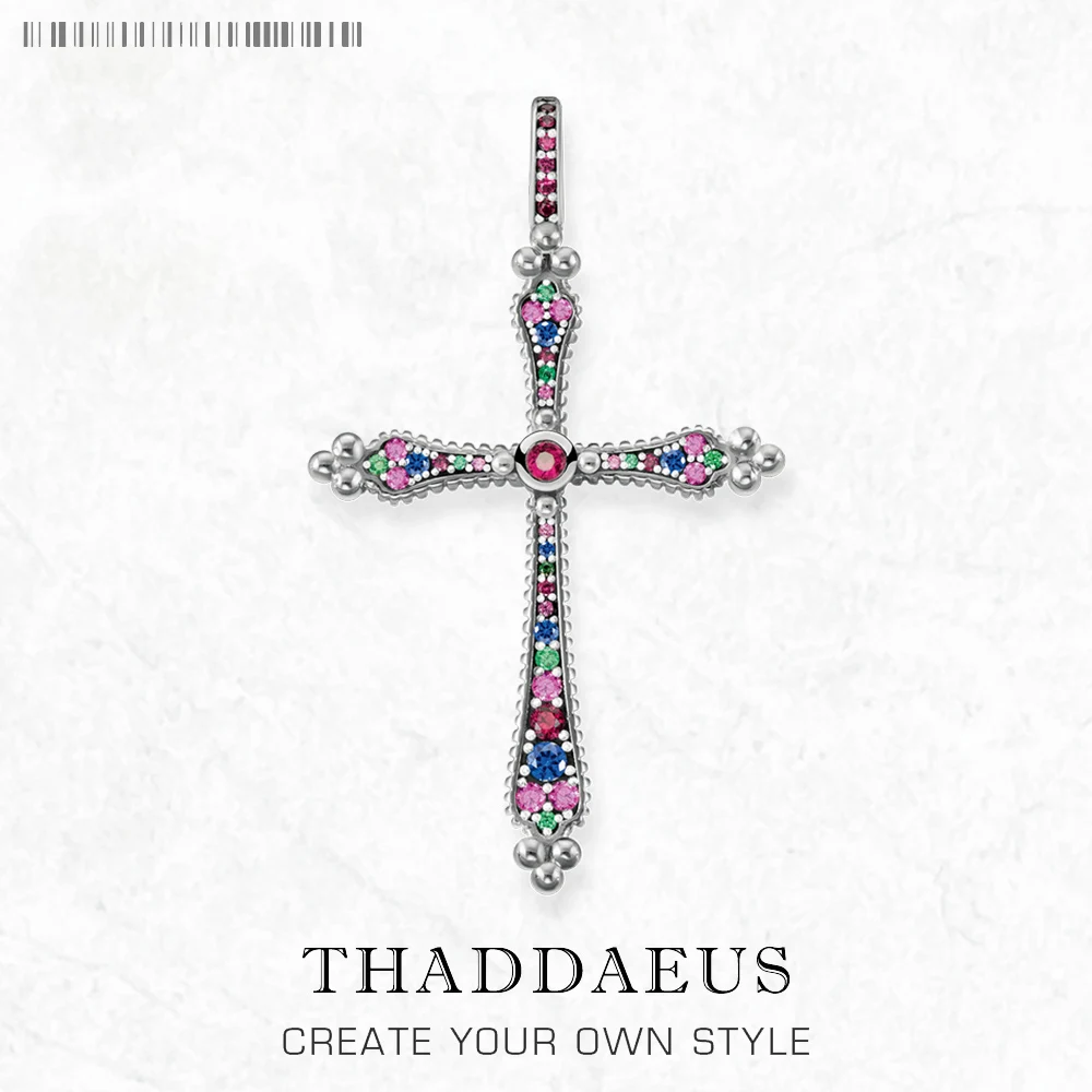 

Подвеска Королевский Крест, брендовые Изящные винтажные богемные ювелирные изделия, европейские Чистые 925 серебряные аксессуары, подарок д...