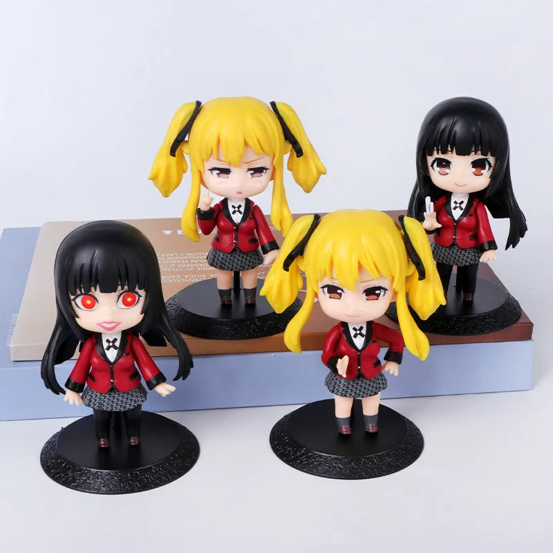 Anime Saotome Meari Figur Glücksspiel Abgrund Modell Spielzeug Geschenk PVC 10cm q Version Jabami Yumeko Action figur niedlich 3 Stil Puppe