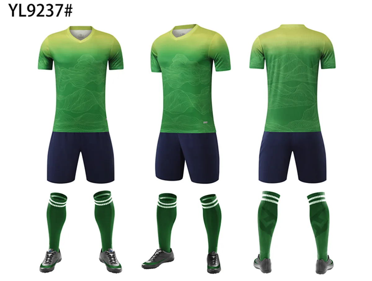 Football Jersey Custom Adult Kids Football Jersey Men Boy Soccer Uniforms Kit Sports Clothes Sportswear Training Tracksuit Child