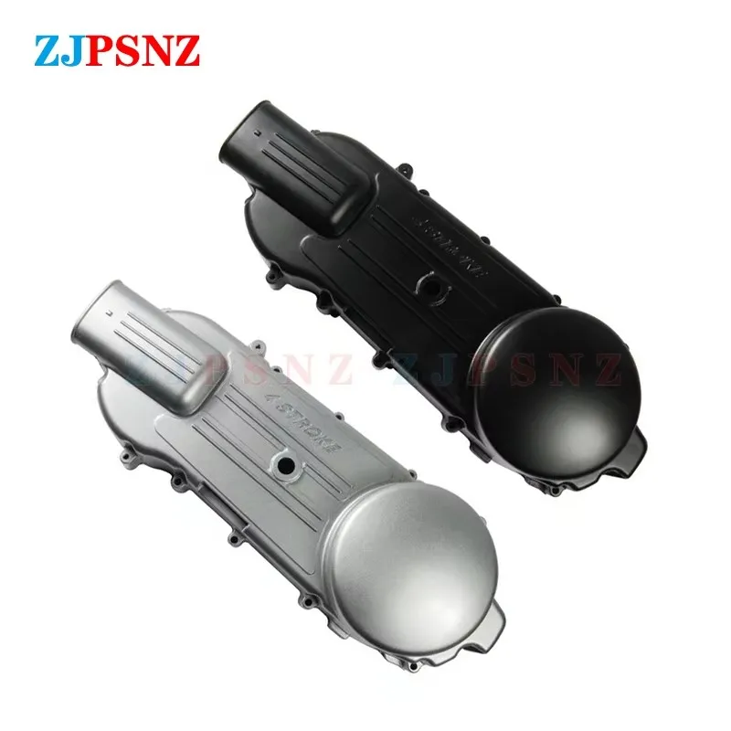 Motorcycle Long Case Left Side Crankcase CVT Belt Cover GY6 150 125CC 150CC Protect Engine ATV Go-Kart Scooter Moped Silver