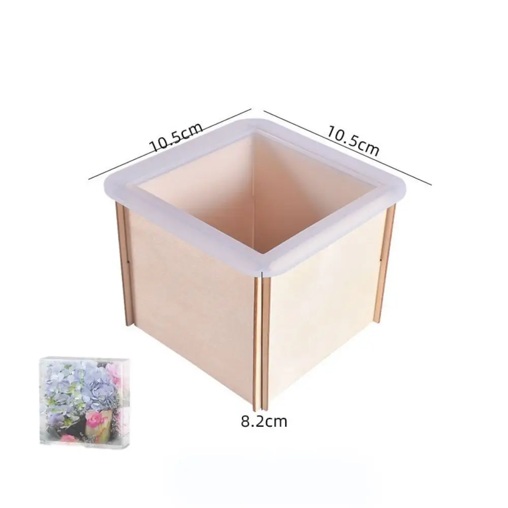 New Rectangle Silicone Molds DIY 3D Cuboid Cube Moulds Deep Casting Preserving Flowers Insect Specimens Wedding Gift