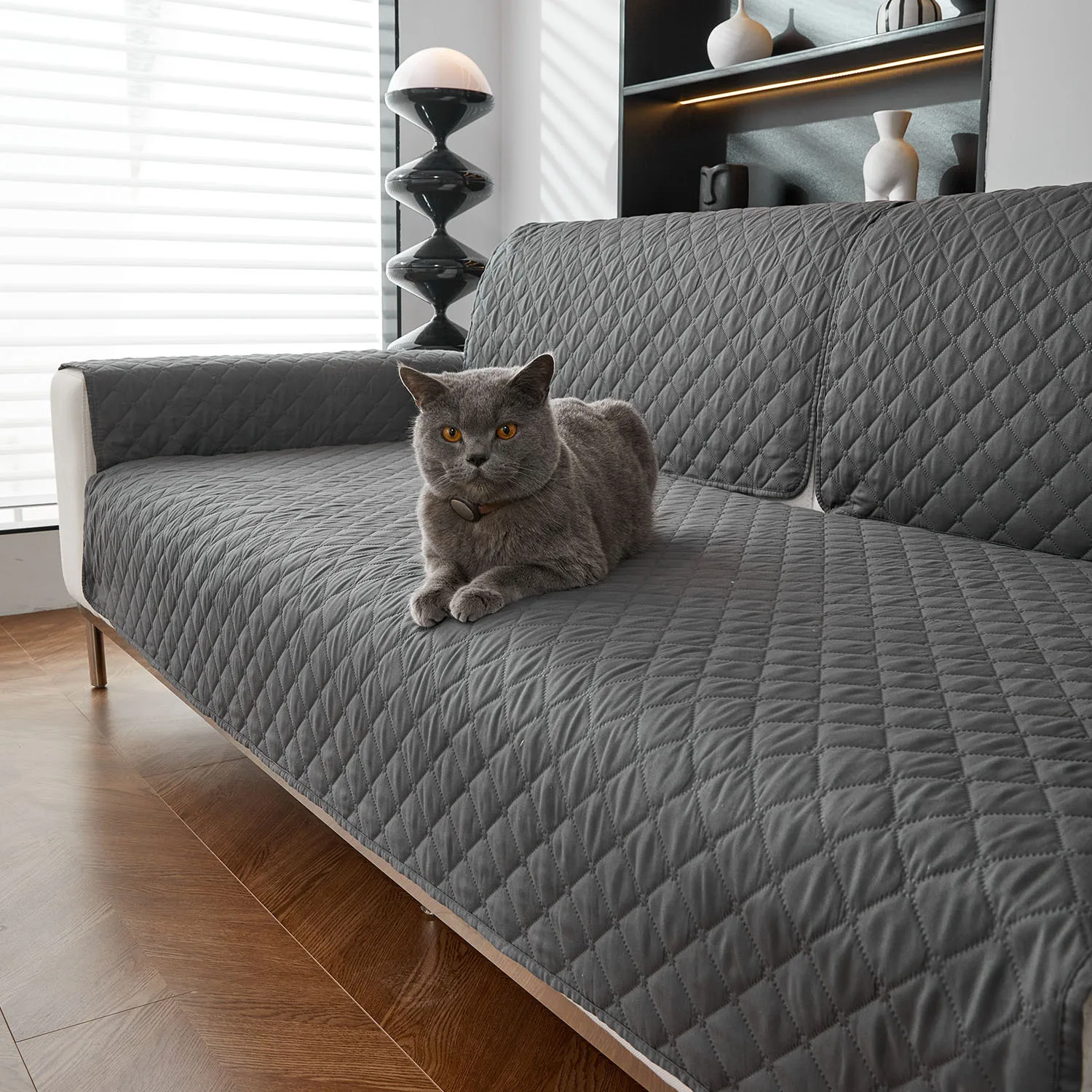 1PC Plaid Sofa Cover Non-Slip Anti-dirty Cats Dogs Couch Seat Pets Kids Sofa Pad Universal Slipcover for Living Room Home Decor