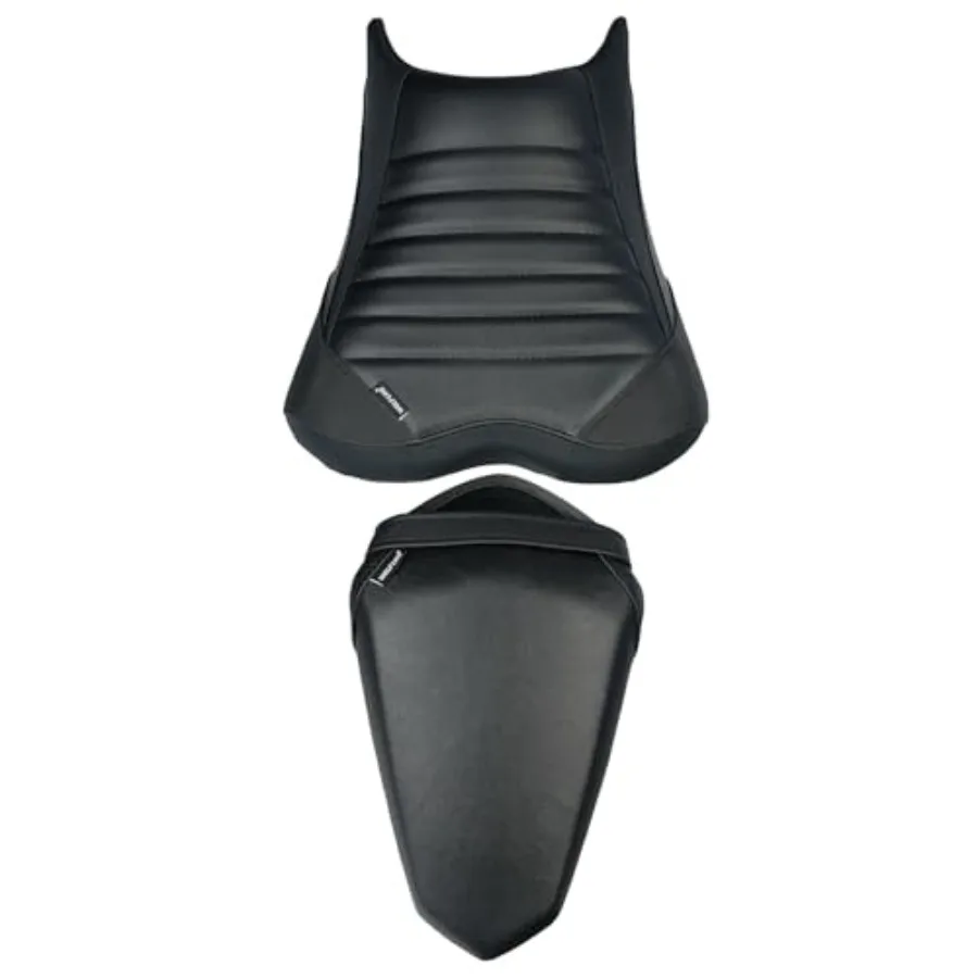 

Motorcycle Front Rear Comfort Seat Fit for Ninja 400 Z400 2018-2026 Leather Driver Saddle Solo Passenger Back Cushion Pillion P