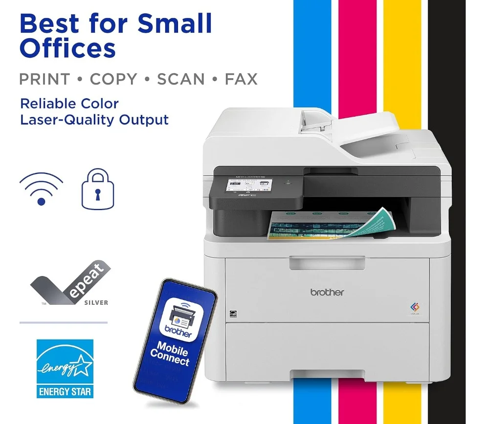 for  Wireless Digital Color All-in-One Printer with Laser Quality Output, Copy, Scan, Fax, Duplex, Mobile includes