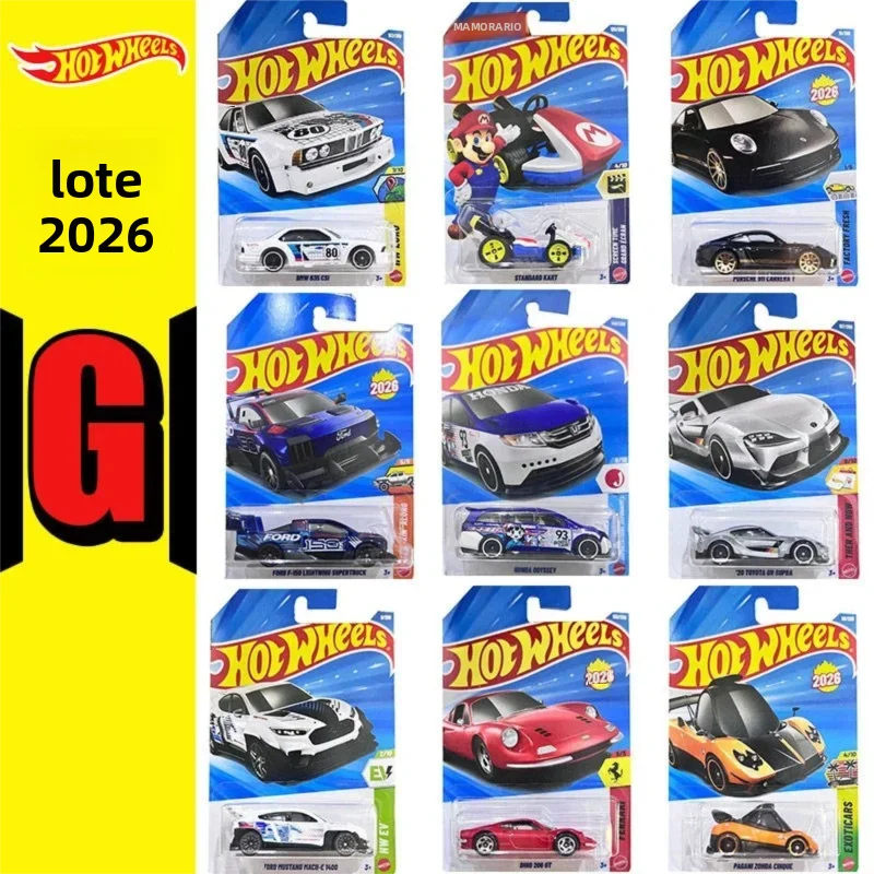 Hot Wheels 2026G Nuevo Modelo de Auto de Aleación Fundida a Presión, Colección de Autos Porsche, Pagani, Toyota, Ferrari, Ford, Juguete C4982