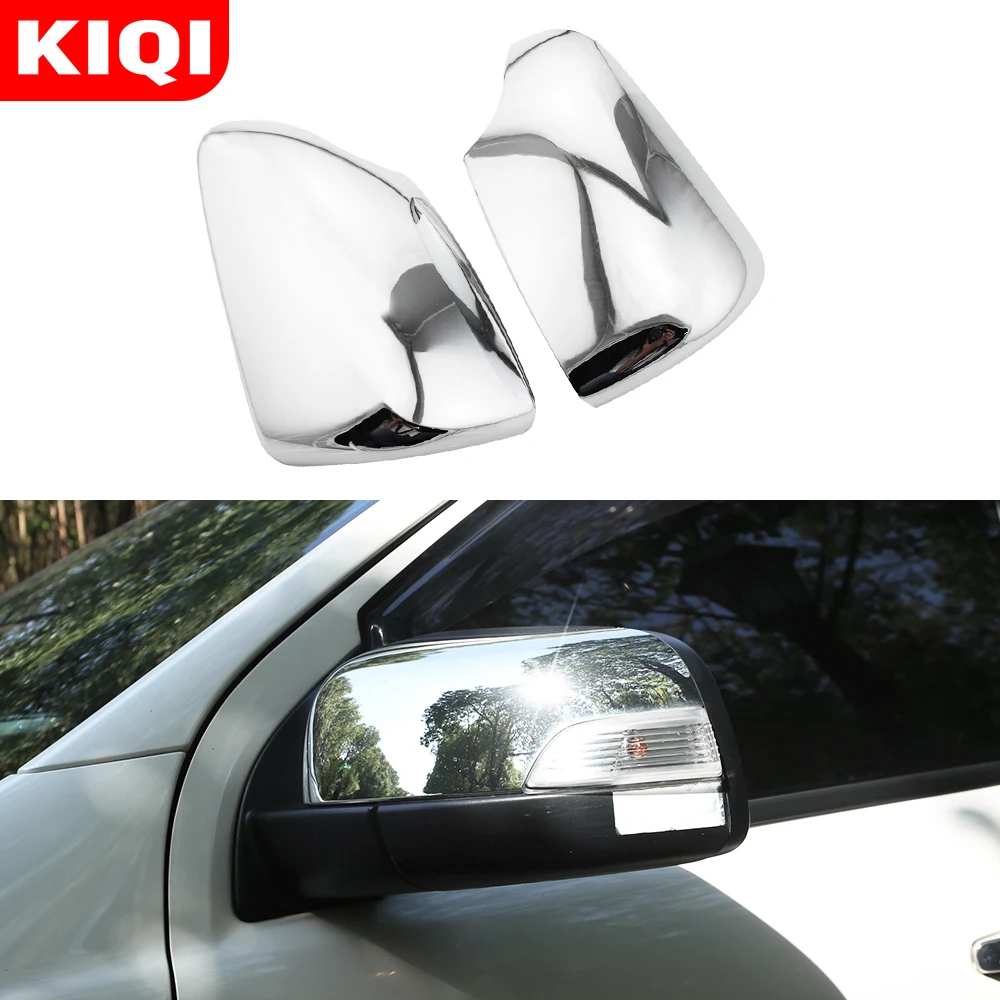 KIQI 2Pcs/Set ABS Car Rear View Side Mirror Cover for Ford Ranger 2015 2016 2017 2018 2019 2020 Rearview Mirror Covers