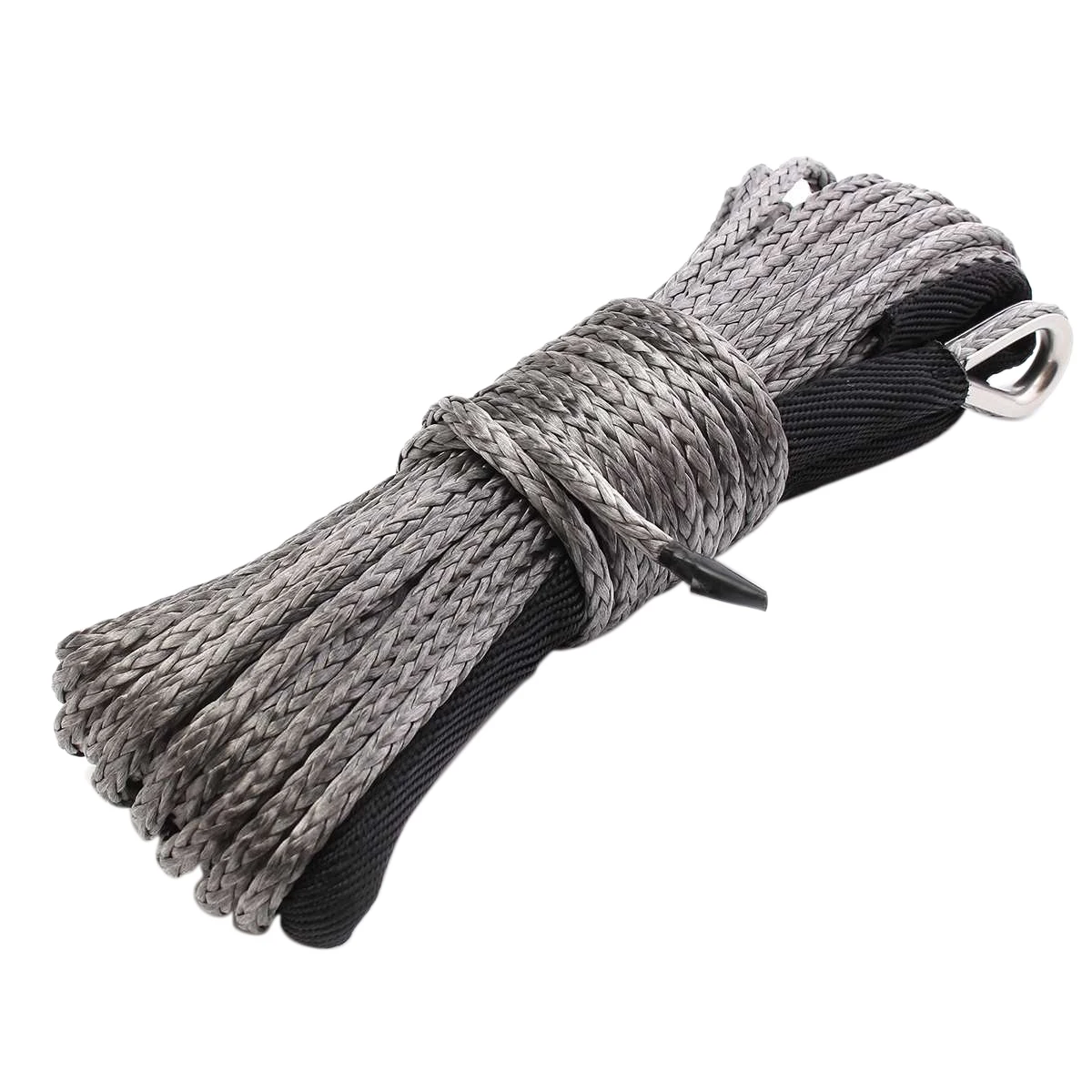 

Synthetic Winch Rope, 15M 7700 Lbs Winch Line Cable Rope with Protective Sleeve Maintenance String for ATV UTV