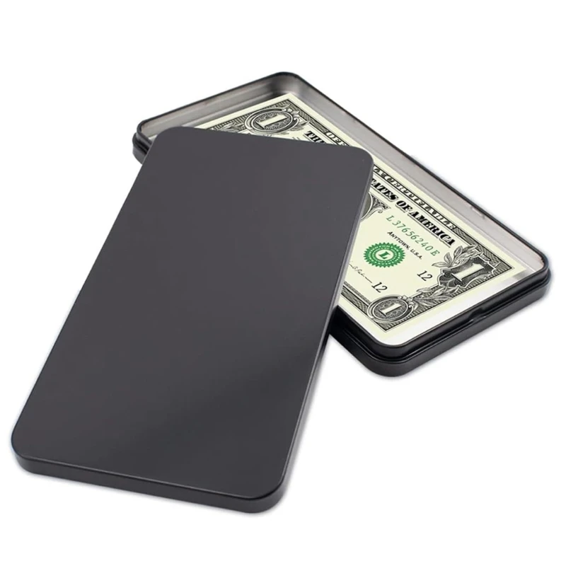 1/2pcsTinplate Cash Box Currency Sleeves Paper Money Holder Banknotes Dropshipping