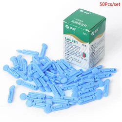 50Pcs 23g Blood Glucose Medical Blood Collecting Lancet Needles Diabetes Tests