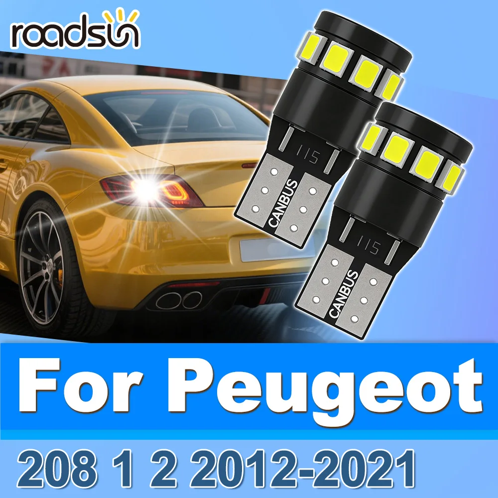 

Roadsun 2PCS For Peugeot 208 1 2 2012 2013 2014 2015 2016 2017 2018 2019 2020 2021 Upgrade Canbus LED License Plate Light Bulbs