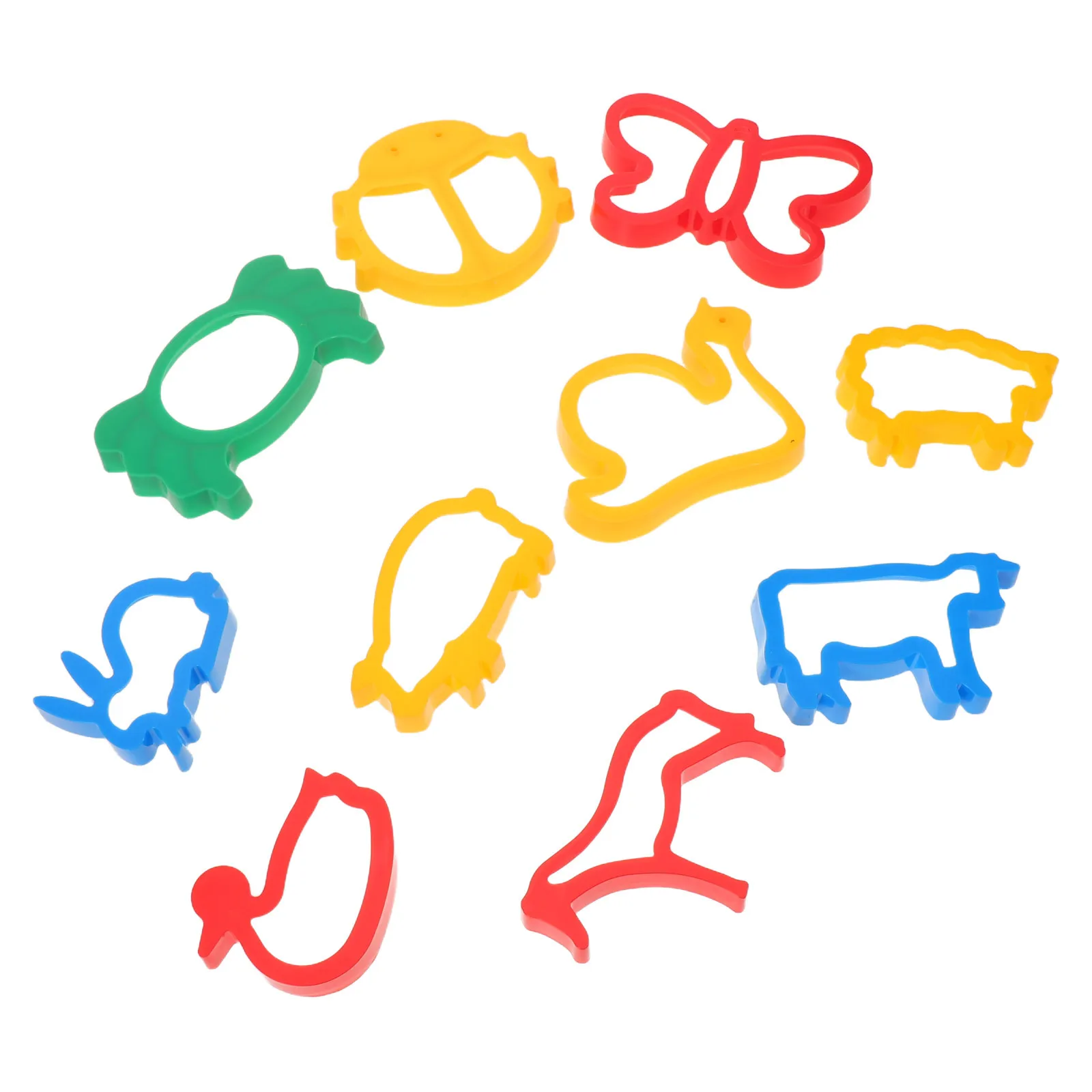 10 stücke Kinder Diy Ton Formen Set Obst Tier Teig Schneider Kunststoff Modellierung Werkzeuge Für Kreative Spielen Wiederverwendbare Handwerk Lernen -