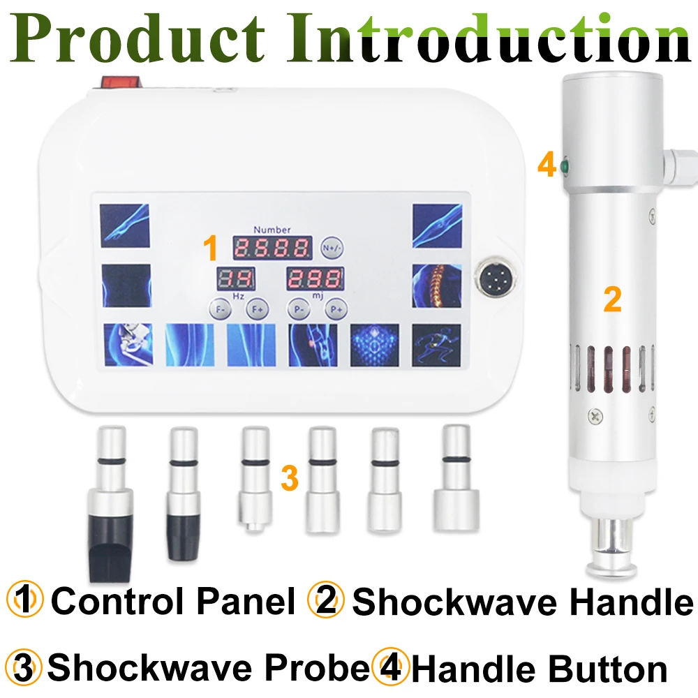 Shockwave Therapy Machine Alleviate Arthralgia ED Treatment Professional Shock Wave Physiotherapy Body Massager New Upgrade