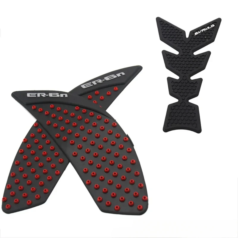 For ER-6N ER6N ER 6N 2006-2015, 3M Motorcycle Tank Pad Anti-Slip Side Gas Knee Grip Traction Pads Protective Sticker