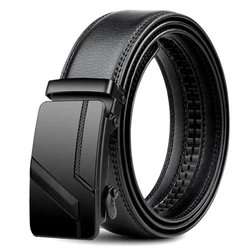 New Men's Belt PU Leather Belt Business High Quality Fashion Male Belt Automatic Buckle Belt for Popular