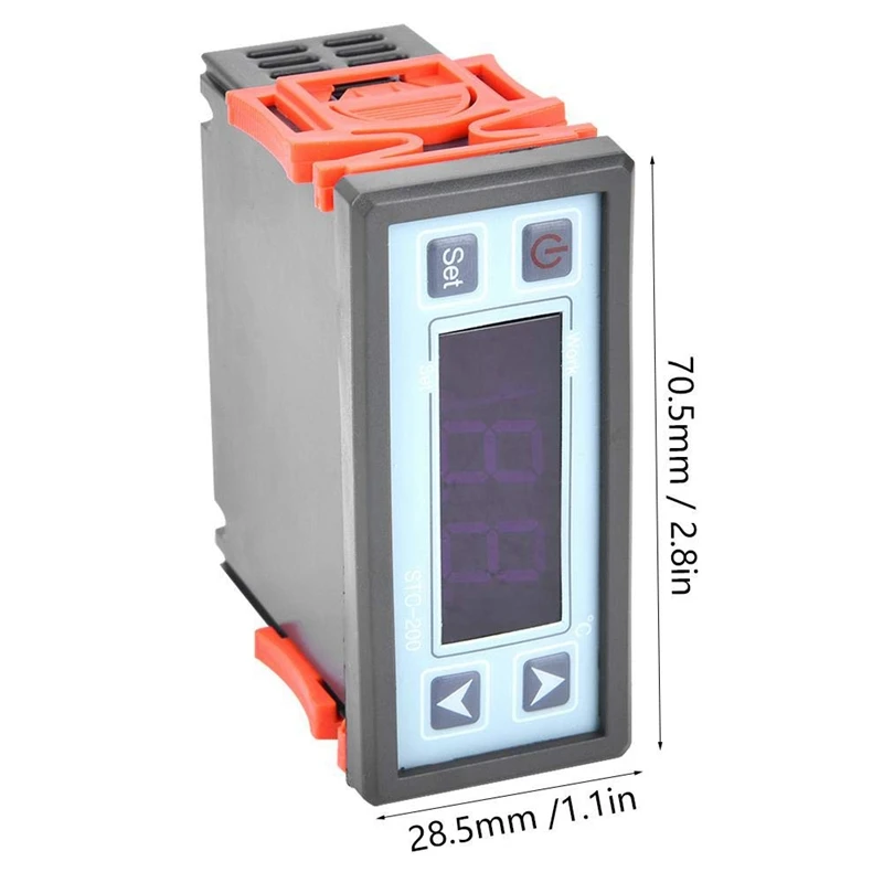 STC-200 Digitale Thermostaat Temperatuurregelaar Microcomputer Koeling Verwarming Controller Ac 220V