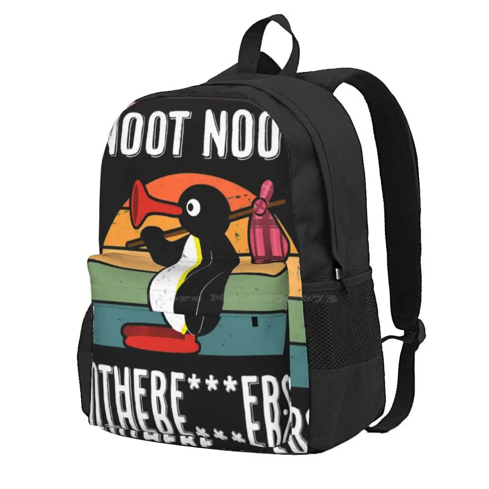 Noot Noot Pingu Hot Sale Schoolbag Backpack Fashion Bags Penguin Funny Noot Noot Pingu Pingu Meme Pingu Noot Noot Cute