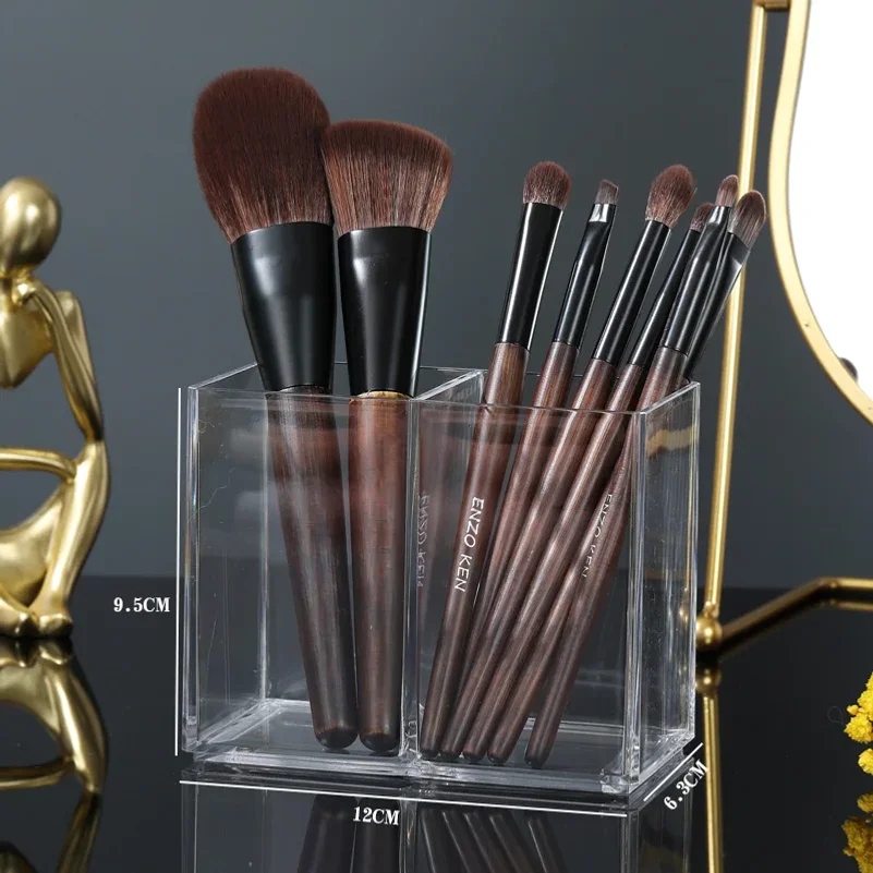 Transparent lipstick Cosmetic Makeup Acrylic Makeup Brush Tool Storage Box Case Make-up Brush Holder Table Organizer Makeup Tool